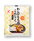 わらびもち風こんにゃくきな粉＆黒みつ付