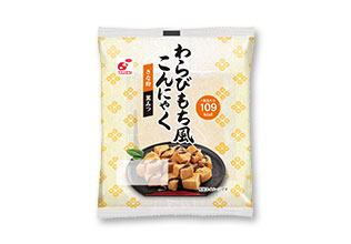 わらびもち風こんにゃく きな粉＆黒みつ付